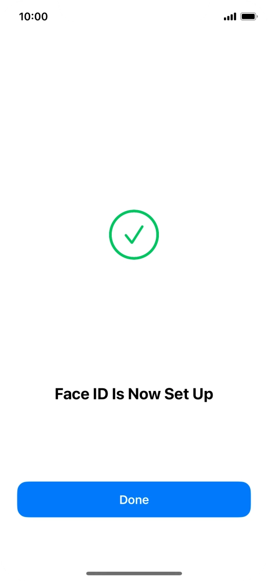 Press Done. If you haven't previously selected a phone lock code, key in a code of your own choice twice.