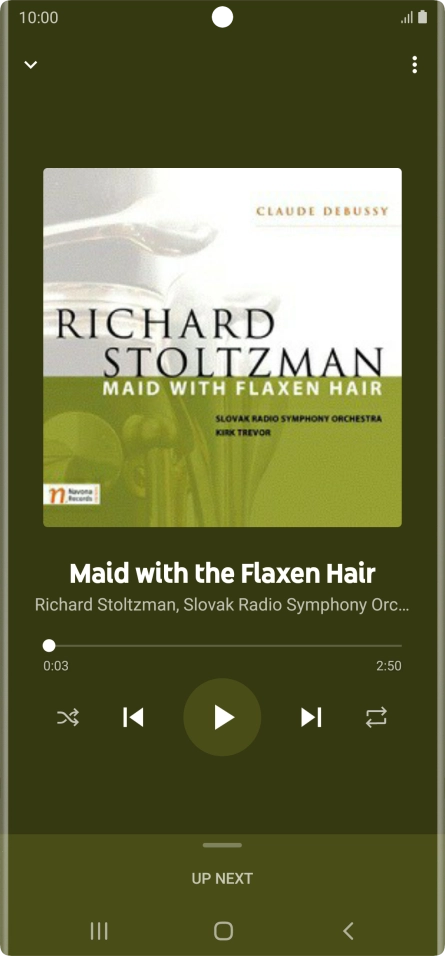 Press arrow right to go to the next audio file.
