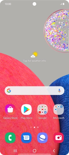 Slide two fingers downwards starting from the top of the screen.