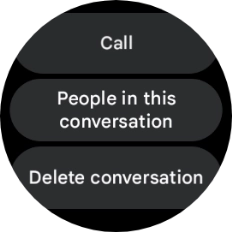 Press Delete conversation.
