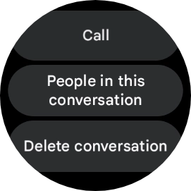 Press Delete conversation.