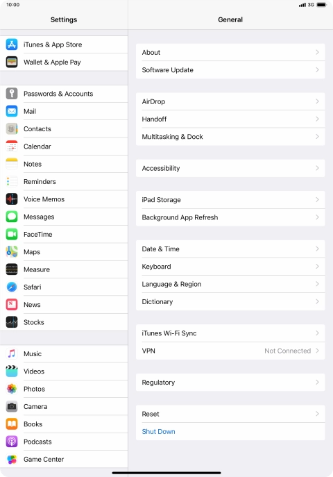 Press Passwords & Accounts.
