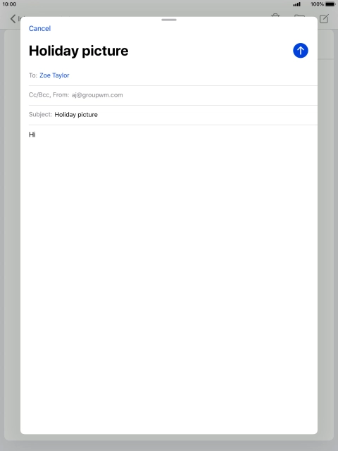 Press and hold the text input field until a pop-up menu is displayed.