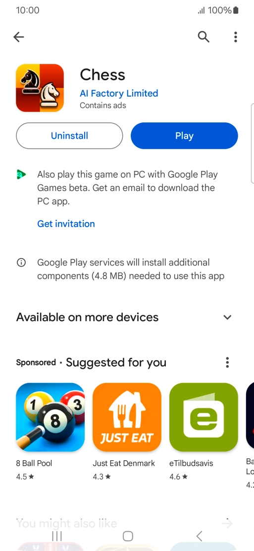 Press the Home key to return to the home screen.