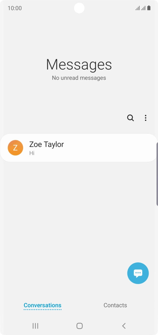 Press the new message icon.