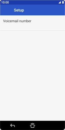 Press Voicemail number.