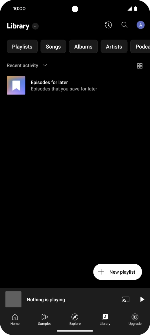 Press the drop down list.