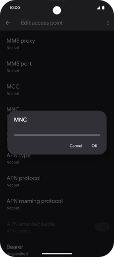 Key in 33 and press OK.