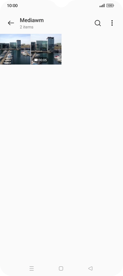 Press and hold any picture or video clip.