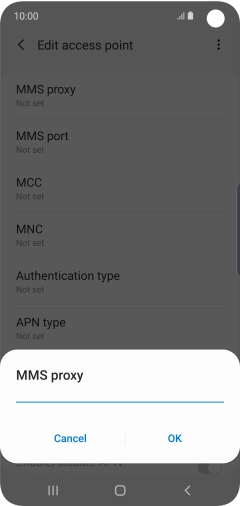 Key in 149.254.201.135 and press OK.