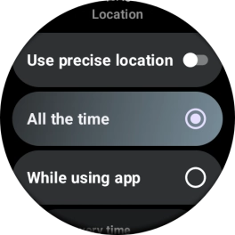 Follow the instructions on the screen to select the required settings and turn the function on or off.