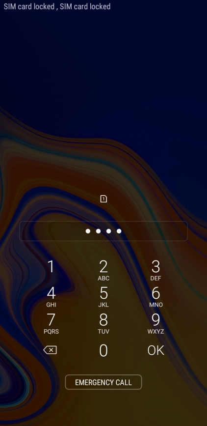 If you're asked to key in your PIN, do so and press OK. The default PIN is 1111.