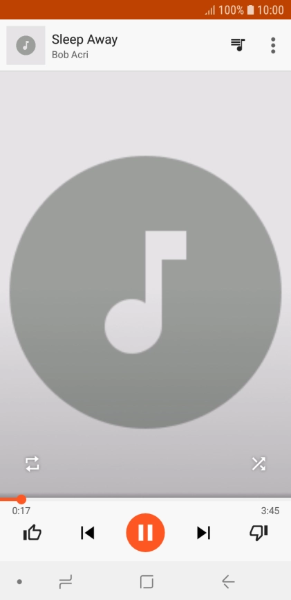 Press arrow right to go to the next audio file.