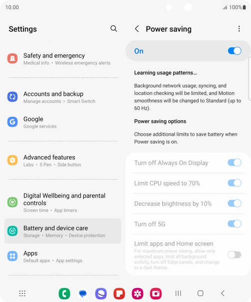 Press the Home key to return to the home screen.