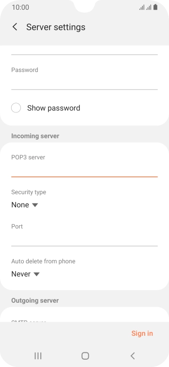 Press the drop down list below 
