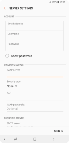 Press the drop down list below 
