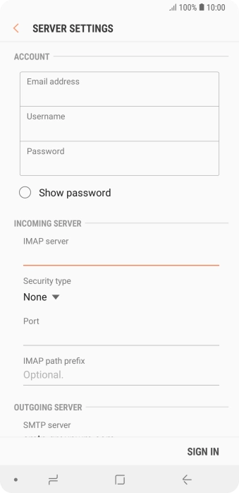 Press the drop down list below 
