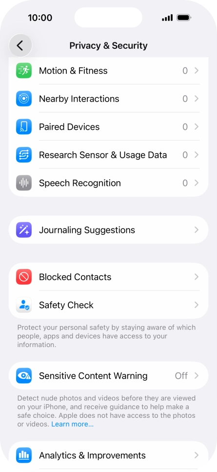 Press Sensitive Content Warning.