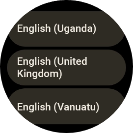 Press the required language.