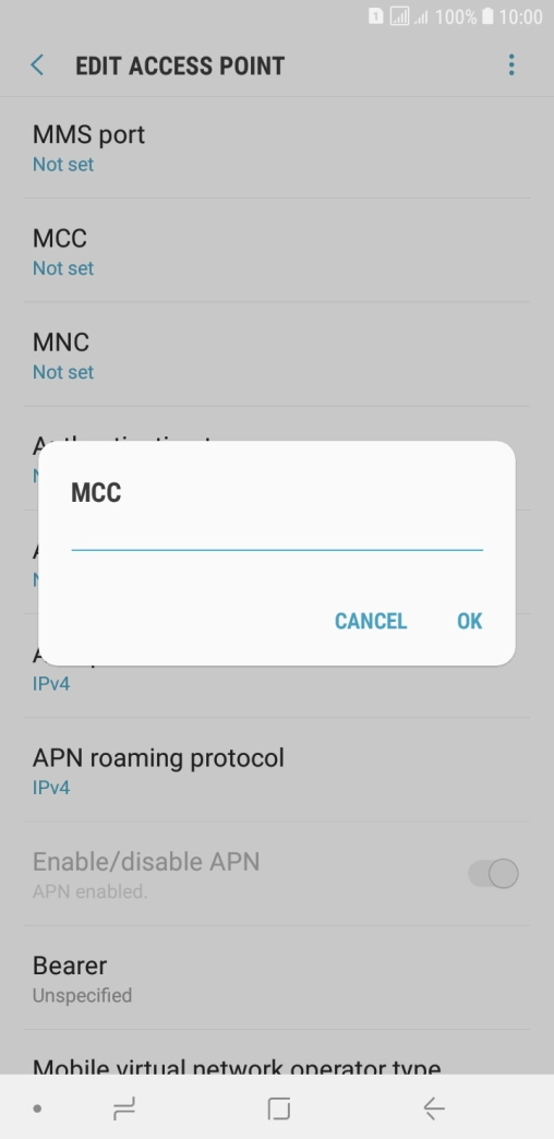 Key in 234 and press OK.