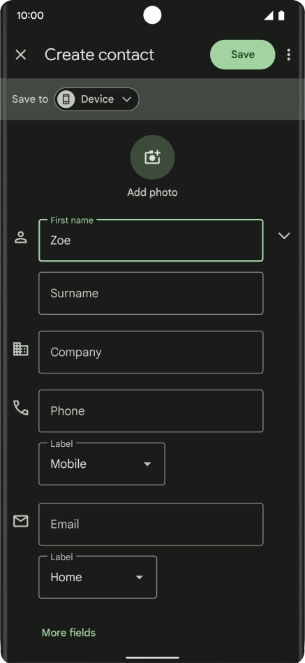 Press Surname and key in the required last name.
