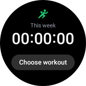 Press Choose workout.