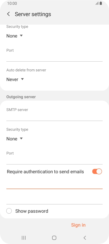 Press the second field below 