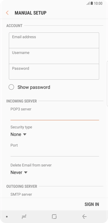 Press the drop down list below 