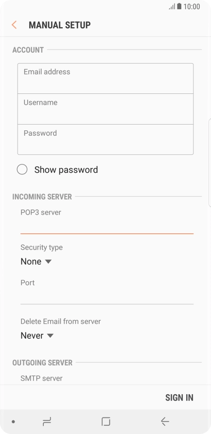 Press the drop down list below 