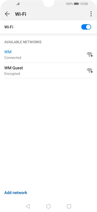 Press the Home key to return to the home screen.