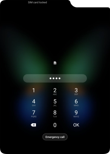 If you're asked to key in your PIN, do so and press OK. The default PIN is 1111.