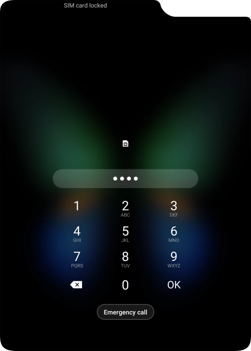 If you're asked to key in your PIN, do so and press OK. The default PIN is 1111.