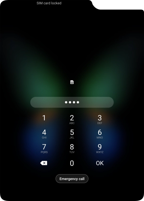 If you're asked to key in your PIN, do so and press OK. The default PIN is 1111.