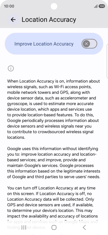 If you press the indicator next to 