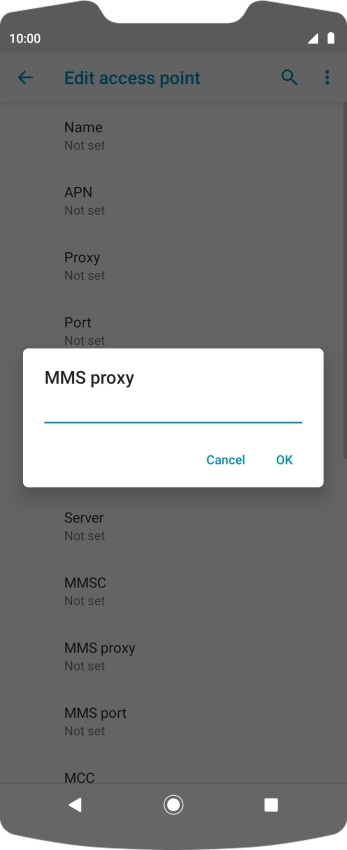 Key in 149.254.201.135 and press OK.