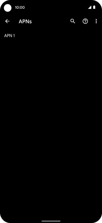 Press the menu icon.