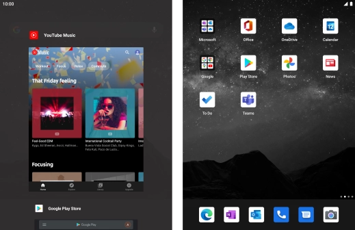To end one running application, slide your finger right on the required application.