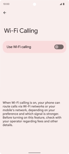 Press the indicator to turn the function on or off.
