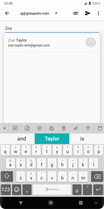 Press the required contact.