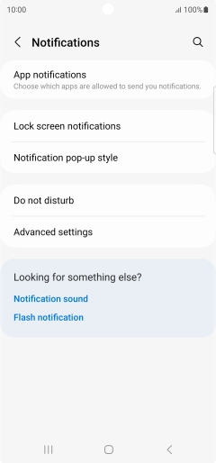 Press App notifications.