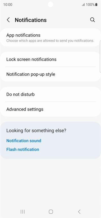 Press App notifications.