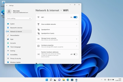 Click the required Wi-Fi network.
