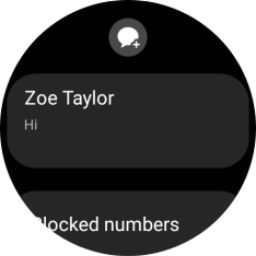 Press the required text message to read it.