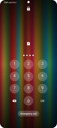 If you're asked to key in your PIN, do so and press OK. The default PIN is 1111.