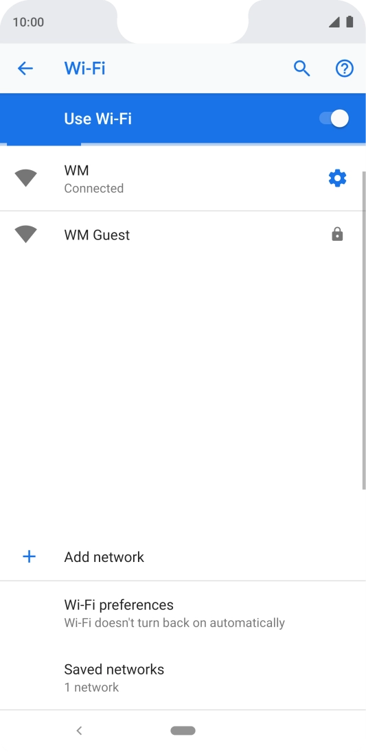Press the Home key to return to the home screen.