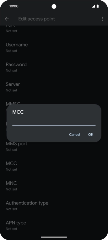 Key in 234 and press OK.