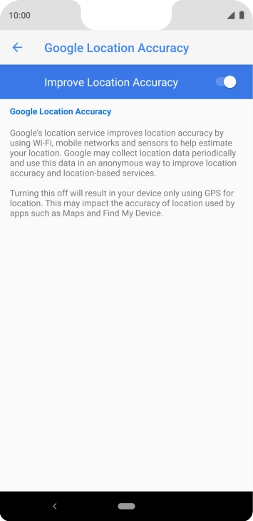 If you press the indicator next to 