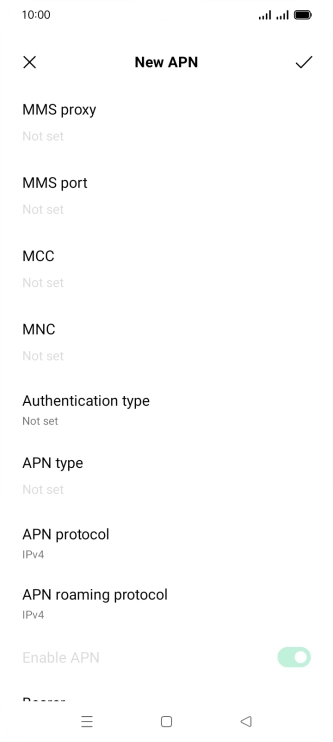 Press the field below 