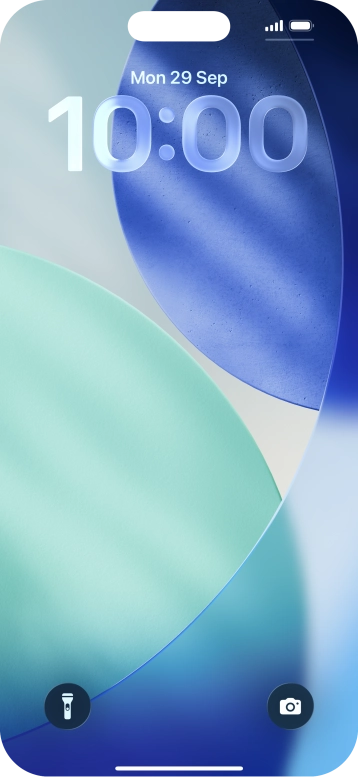 Slide your finger upwards starting from the bottom of the screen.