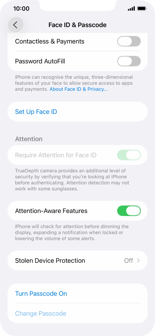 Press Set Up Face ID.